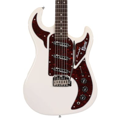 Burns Marquee Electric Guitar in Shadow White with Rosewood Fingerboard